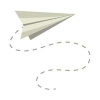 avion en papier de créativité vecteur