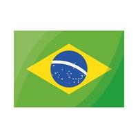 Brésil drapeau national vecteur