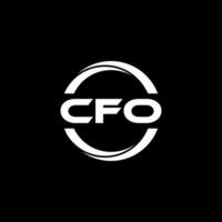 CFO lettre logo conception, inspiration pour une unique identité. moderne élégance et Créatif conception. filigrane votre Succès avec le frappant cette logo. vecteur