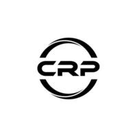 CRP lettre logo conception, inspiration pour une unique identité. moderne élégance et Créatif conception. filigrane votre Succès avec le frappant cette logo. vecteur