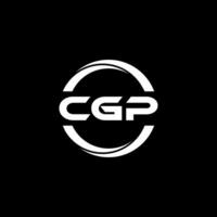 cgp lettre logo conception, inspiration pour une unique identité. moderne élégance et Créatif conception. filigrane votre Succès avec le frappant cette logo. vecteur