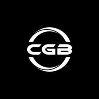 cgb lettre logo conception, inspiration pour une unique identité. moderne élégance et Créatif conception. filigrane votre Succès avec le frappant cette logo. vecteur