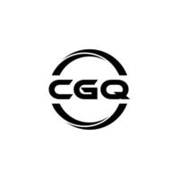 cgq lettre logo conception, inspiration pour une unique identité. moderne élégance et Créatif conception. filigrane votre Succès avec le frappant cette logo. vecteur