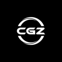 cgz lettre logo conception, inspiration pour une unique identité. moderne élégance et Créatif conception. filigrane votre Succès avec le frappant cette logo. vecteur