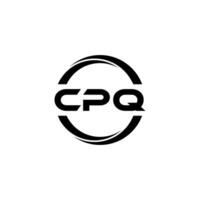 CPQ lettre logo conception, inspiration pour une unique identité. moderne élégance et Créatif conception. filigrane votre Succès avec le frappant cette logo. vecteur