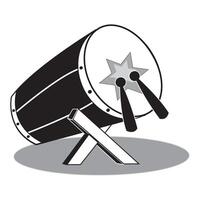 tambour icône logo vecteur conception modèle