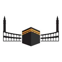 modèle de conception de vecteur de logo icône kaaba