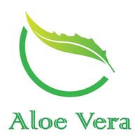 modèle de conception de vecteur de logo d'icône d'aloe vera