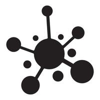 molécule icône logo vecteur conception modèle