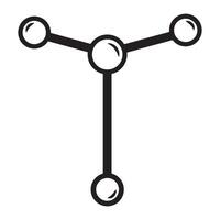 molécule icône logo vecteur conception modèle
