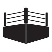boxe bague icône logo vecteur conception modèle