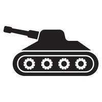 modèle de conception de vecteur de logo d'icône de char de combat