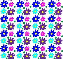 vecteur sans couture texture dans le forme de une floral multicolore modèle sur une blanc Contexte