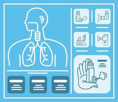 traitement de l'asthme soins de santé vecteur