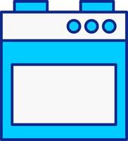 le fourneau bleu rempli icône vecteur