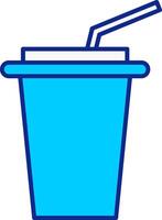 les boissons bleu rempli icône vecteur