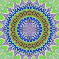 géométrique floral mandala Contexte - numérique fractale art vecteur
