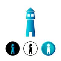 illustration de l'icône du phare abstrait vecteur