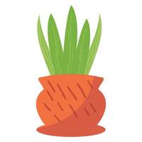 mignonne illustration les plantes dans des pots vecteur