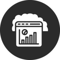 nuage statistiques vecteur icône