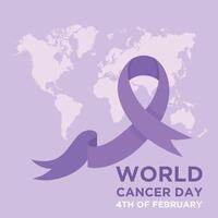 journée mondiale contre le cancer. vecteur
