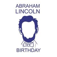 abraham Lincoln. content anniversaire. vecteur illustration. affiche