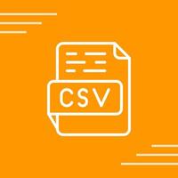 icône de vecteur csv