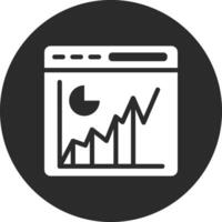 site Internet statistiques vecteur icône