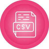 icône de vecteur csv