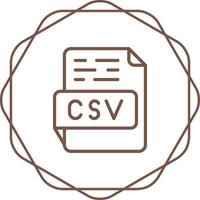 icône de vecteur csv