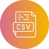 icône de vecteur csv