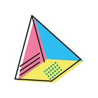 triangle de memphis géométrique vecteur