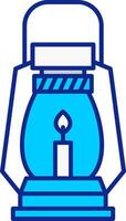 gaz lampe bleu rempli icône vecteur
