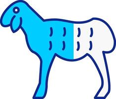 mouton bleu rempli icône vecteur