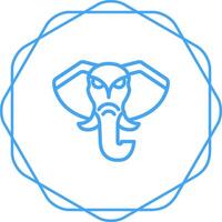 icône de vecteur d'éléphant