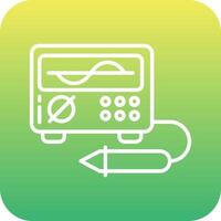 icône de vecteur d'oscilloscope