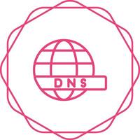 DNS serveur vecteur icône