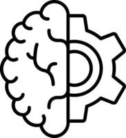 icône de vecteur de cerveau