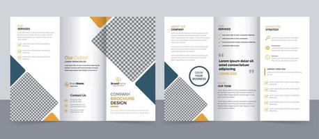 modèle de brochure à trois volets entreprise moderne entreprise créative, mise en page à trois volets, lettre, brochure au format a4. vecteur