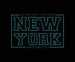 conception de t-shirt vectoriel typographie new york pour impression