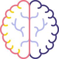 icône de vecteur de cerveau humain