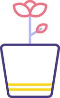 icône de vecteur de pot de fleur
