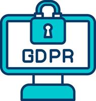 GDPR vecteur icône