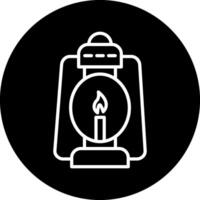 icône de vecteur de lampe à huile