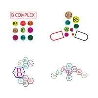 modèle de conception d'illustration d'icône de vecteur complexe b