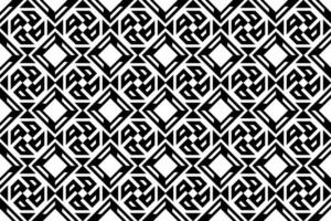 sans couture répéter monochrome sans couture modèle. mosaïque ornemental décoratif noir et blanc modèle vecteur