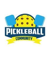 pickleball communauté logo vecteur