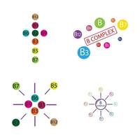 modèle de conception d'illustration d'icône de vecteur complexe b