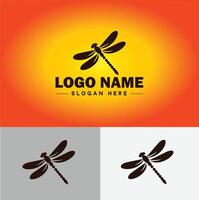 libellule logo vecteur art icône graphique pour entreprise marque affaires icône libellule logo modèle