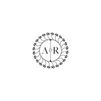 ar Facile mariage initiale concept avec haute qualité logo conception vecteur